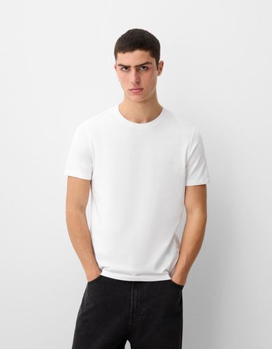 Camiseta Manga Corta Regular Hombre Xl - Bershka - Modalova