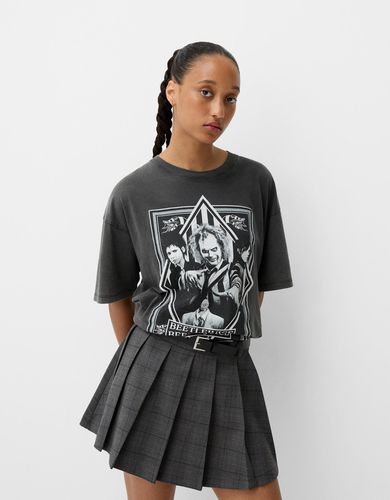 Camiseta Beershka X Beetlejuice Print Mujer Xs - Bershka - Modalova