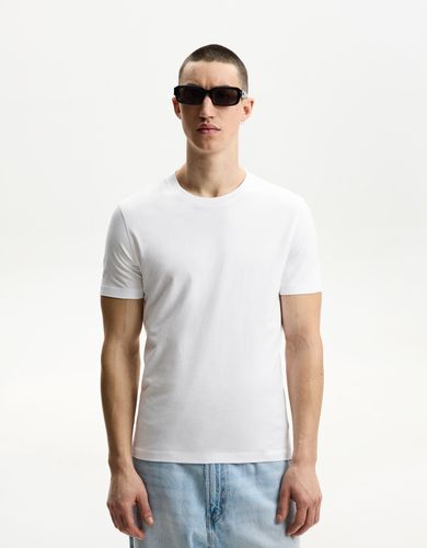 Camiseta Manga Corta Regular Hombre L - Bershka - Modalova