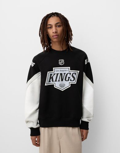 Sudadera Nhl Color Block Print Hombre Xl - Bershka - Modalova