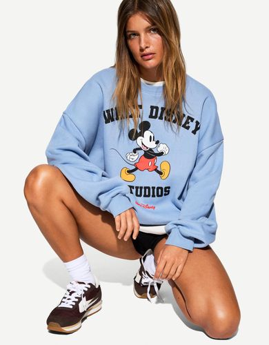 Sudadera Mickey Mouse Print Mujer L - Bershka - Modalova