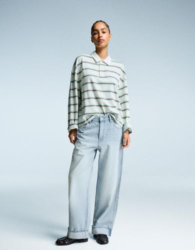 S Baggy Roll Up Mujer 38 " - Bershka - Modalova