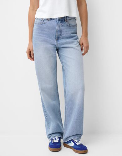 Jeans Straight Wide Mujer 34 - Bershka - Modalova