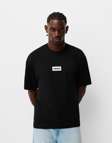 Camiseta Oasis Manga Corta Hombre S - Bershka - Modalova