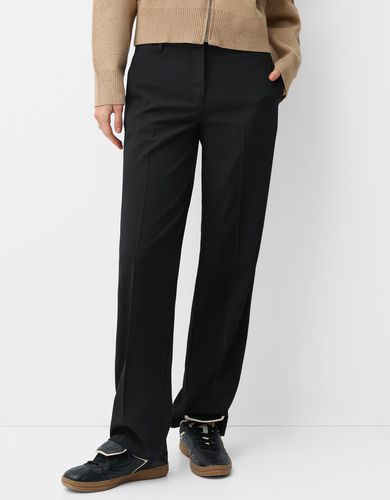 Pantalón Tailoring Straight Low Rise Mujer 34 - Bershka - Modalova