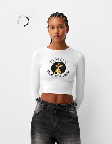 Camiseta El Rey León Manga Larga Mujer S - Bershka - Modalova