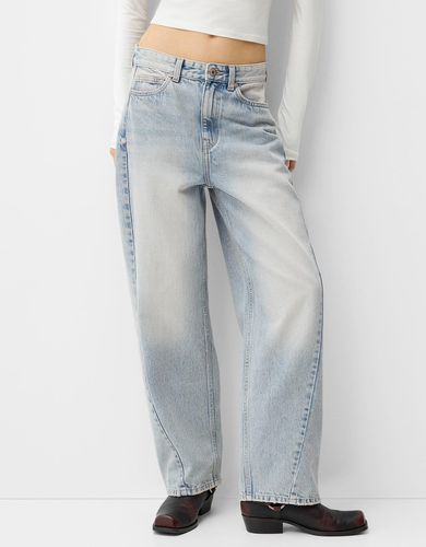 Jeans Balloon Costuras Mujer 32 - Bershka - Modalova