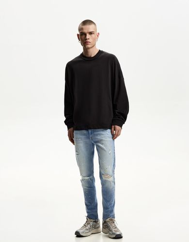 Jeans Super Skinny Rotos Hombre 44 - Bershka - Modalova