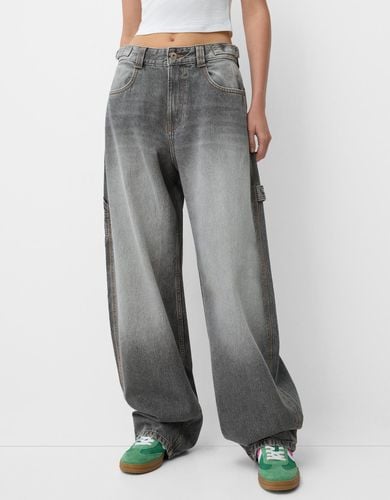 Jeans Balloon Carpenter Ajustable Mujer 40 - Bershka - Modalova