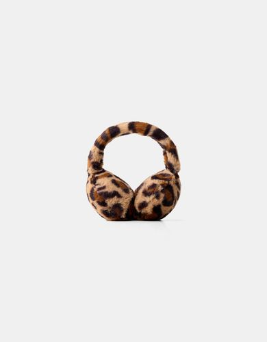 Orejeras Efecto Pelo Animal Print Mujer - Bershka - Modalova