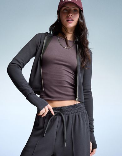 Ershka Sudadera Cremallera Soft Con Modal Capucha Mujer S " - Bershka - Modalova