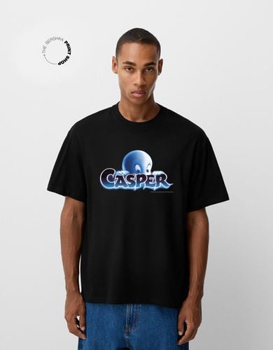 Camiseta Casper Manga Corta Relaxed Hombre S - Bershka - Modalova