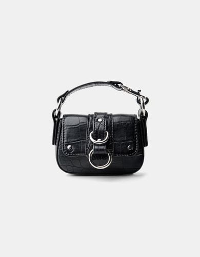 Llavero Mini Bolso Efecto Piel Mujer - Bershka - Modalova