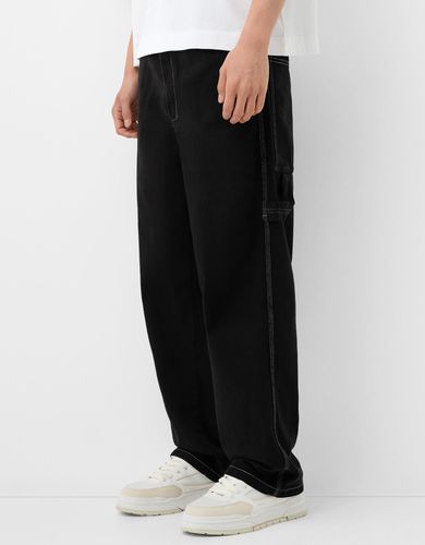 Pantalón Carpenter Algodón Hombre 34 - Bershka - Modalova