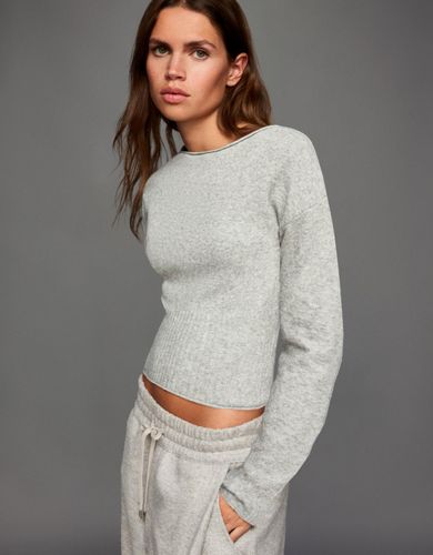 Jersey Cuello Barco Mujer L - Bershka - Modalova