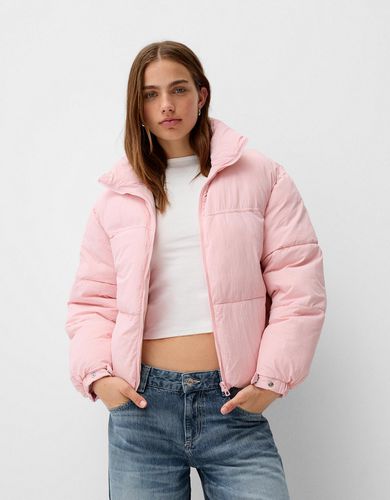 Bershka Cazadora Puffy Mujer L Rosa - Bershka - Modalova