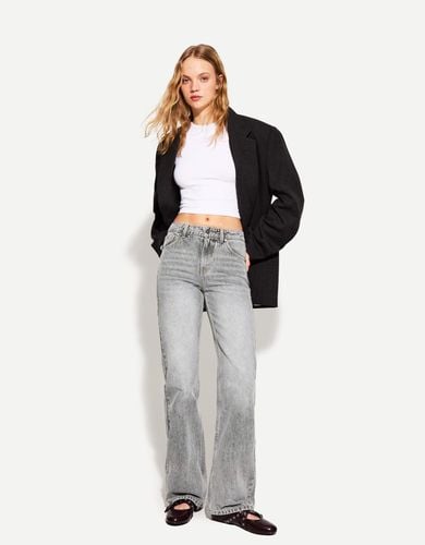 Jeans Straight Wide Mujer 40 - Bershka - Modalova