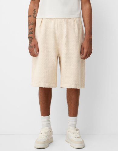 Bermuda Jogger Estructura Hombre L - Bershka - Modalova