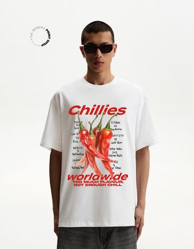 A Camiseta Manga Corta Print Hombre Xxs " - Bershka - Modalova