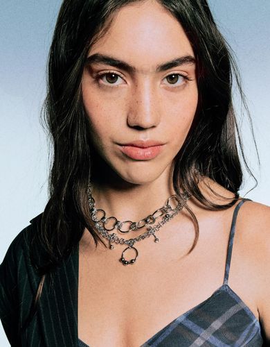 Ck 2 Collares Colgante Piercing Signature Edition Mujer " - Bershka - Modalova