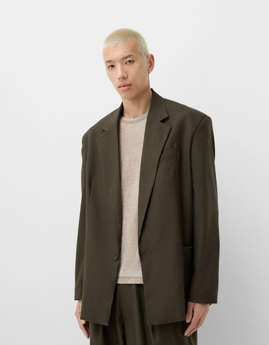 Blazer Básica Hombre L - Bershka - Modalova