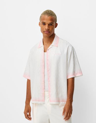 Camisa X Paradiso Manga Corta Print Hombre L - Bershka - Modalova