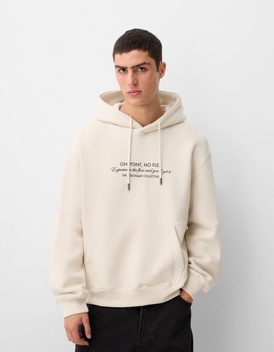 Sudadera Capucha Oversize Print Hombre M - Bershka - Modalova