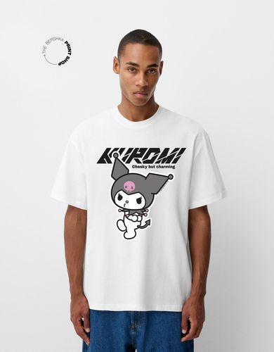 Camiseta Kuromi Manga Corta Relaxed Hombre L - Bershka - Modalova