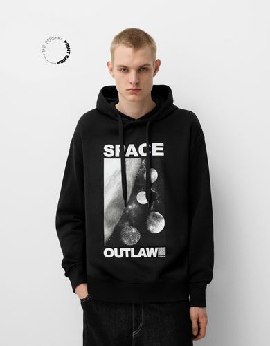 Sudadera Wearable Art Capucha Oversize Hombre L - Bershka - Modalova