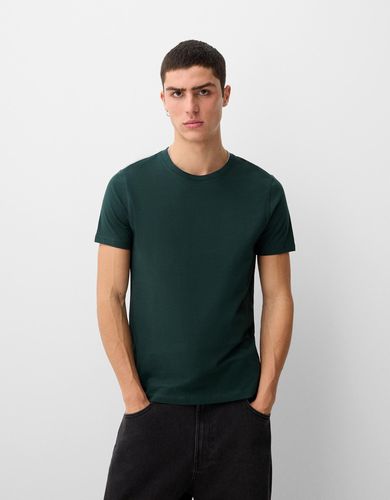 Camiseta Manga Corta Regular Hombre M - Bershka - Modalova