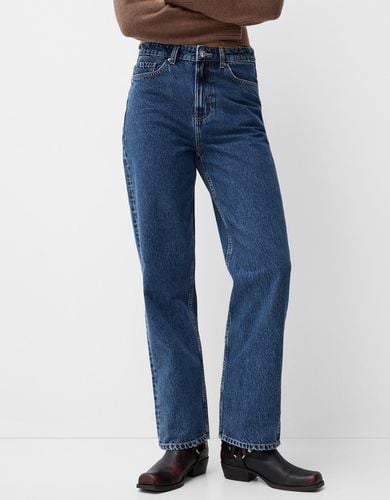 Jeans Straight Wide Mujer 34 - Bershka - Modalova