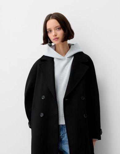 Bershka Abrigo Trench Mujer L Negro - Bershka - Modalova