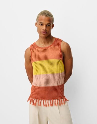 Camiseta X Paradiso Tank Calada Flecos Hombre S - Bershka - Modalova