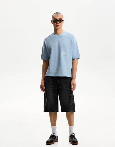 Bermuda Baggy Cargo Hombre 32 - Bershka - Modalova