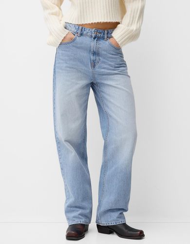 Jeans Straight Wide Mujer 32 - Bershka - Modalova