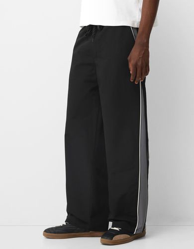 Pantalón Baggy Cremallera Lateral Hombre L - Bershka - Modalova