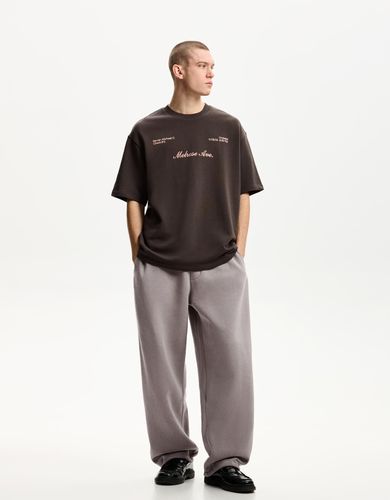 Pantalón Felpa Balloon Hombre S - Bershka - Modalova