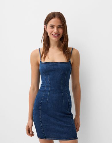 Vestido Mini Denim Mujer Xl - Bershka - Modalova