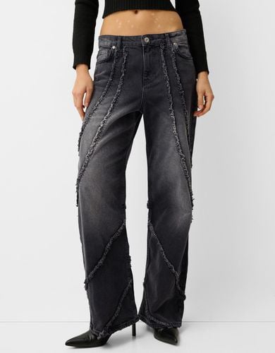 Jeans Baggy Flecos Mujer 10-12 - Bershka - Modalova