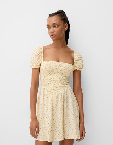 Vestido Mini Estampado Mujer 10-12 - Bershka - Modalova