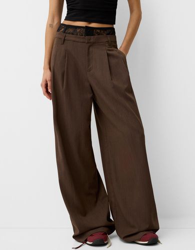 Pantalón Volumen Tailoring Mujer 32 - Bershka - Modalova