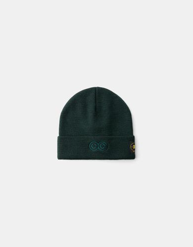 Bershka Beanie Bordado Hombre Verde - Bershka - Modalova