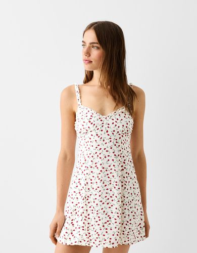 Vestido Mini Estampado Mujer L - Bershka - Modalova