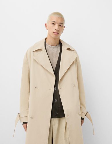 Abrigo Trench Oversize Hombre S - Bershka - Modalova