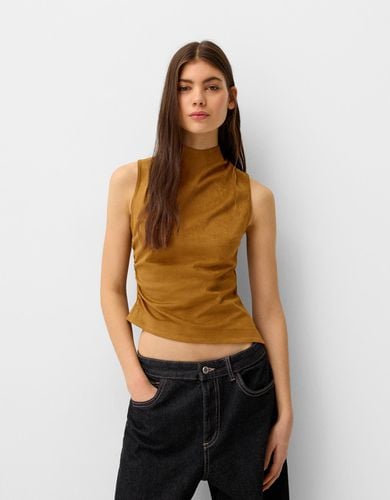 Top Asimétrico Mujer M - Bershka - Modalova