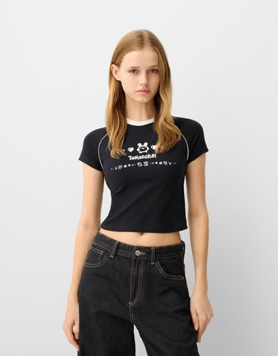 Camiseta Tamagotchi Manga Corta Mujer L - Bershka - Modalova