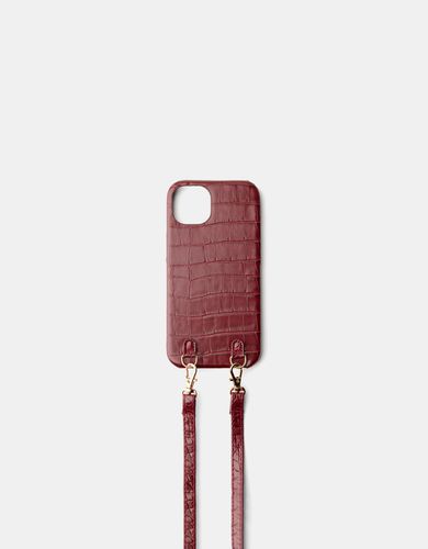 Carcasa Móvil Iphone Efecto Piel Cuerda Mujer Iphone 11 / Xr - Bershka - Modalova