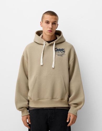 Sudadera Boxy Print Hombre L - Bershka - Modalova