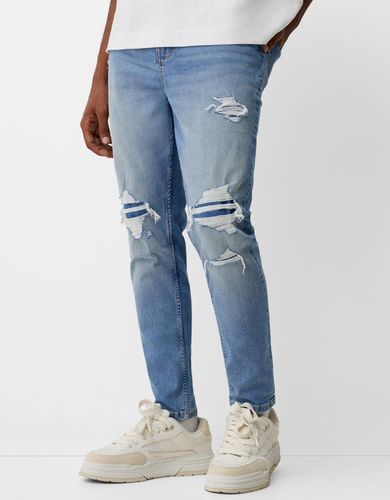 Jeans Carrot Rotos Hombre 40 - Bershka - Modalova