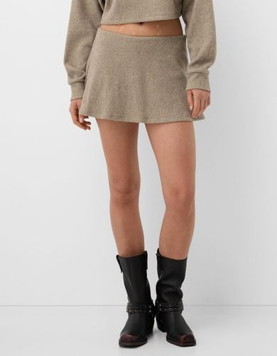 Falda Mini Soft Touch Mujer M - Bershka - Modalova